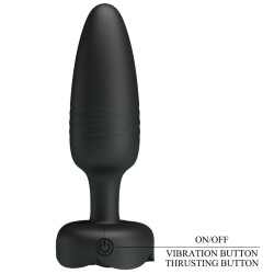 Pretty Love - Tarion Plug Anal Avec Lumière Led Noir 12,5 Cm